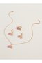 Girls Multi-Color Rainbow Charm Necklaces, Ring and Earrings Set - 4