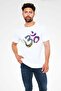 Om Printed Unisex White T-Shirt - Tshirt - 2