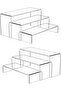 Acrylic Display Risers, Clear Rectangle Stands Shelf for Display 6pcs