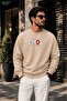 Men's Chaos Slogan Printed Cycling Round Neck Casual Sweatshirt