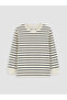 Two Mt Shop Quality Lcw Kids Anthracite Interlock Striped Standard & Regular Long Sleeve Boys' T-Shirt - 2
