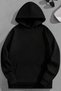 Unisex 3 Thread Cotton Black Turkkurt Print Loose Fit Sweatshirt Hoodie - 2