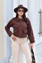 Women's Buttoned Flexible Comfortable Fit Suede Jacket - 3