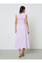Lilac Sleeveless A-Line Ankle Dress - 5