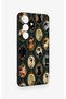 Samsung S26 Compatible Vintage Cat Portraits Patterned Silicone Case - 3