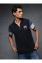 Men Spider-Man Embroidered Polo T-Shirt with Zip Detail - 3