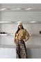 Women's Premium Double-Breasted Collar Button Detailed Short Trench Coat Jacket - 5