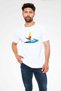 Windsurfing Printed Unisex White T-Shirt - Tshirt - 2