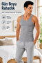 Men's Athlete Ribbed Undershirt 2-Pack (Seher Authorized Seller) - Black (100% Cotton) Gray (40% Cotton 60% Polyester) - 4
