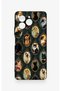 Omix X7 Compatible Vintage Cat Portraits Patterned Silicone Case - 2