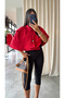 Red Short Poncho - 60665 - 7