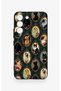 Samsung S22 Compatible Vintage Cat Portraits Patterned Silicone Case - 2