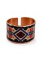 Green yellow china thick copper ring, adjustable - 3