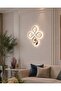 أبليك جداري باللون الفضي LED بتصميم حلزوني للمداخل الداخلية من