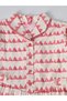 Girls Striped Cotton Dress with Bow Waist Applique - 4