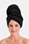 Towel Hair Cap Black 100% Cotton Hair Drying, Drying, Showering, Bathing Head Towel