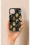 iPhone 13 Compatible Vintage Cat Portraits Patterned Silicone Case