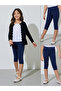 Girls Pack of 2 - Cotton Blend Capri Leggings