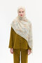 Watercolor Pattern Kraş Shawl - Olive