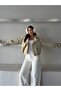 Women's Premium Double-Breasted Collar Button Detailed Short Trench Coat Jacket - 2