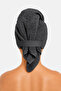 Towel Hair Cap Anthracite 100% Cotton Hair Drying, Drying, Showering, Bathing Head Towel - 3