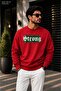 Men's Strong Gothic Printed Cycling Round Neck Casual Sweatshirt