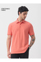 Men Coral Cotton Polo T-Shirt - 2