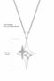 Women's Polar Star North Star Necklace with Zircon Stone Stylish Design Gift Necklace - 5