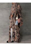 Floral Placement Print Open Abaya - 2