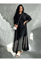 Black Textured Abaya