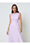 Lilac Sleeveless A-Line Ankle Dress - 2
