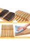 B&S 794300 Universal In-Drawer Knife Block – Bamboo Storage Organizer for 12 Knives & 1 Sharpener – 432x139x39mm – Space-Saving Design – Boxed – TACOS Series - 5