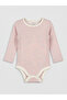 Ecru Crew Neck Baby Girl Snap-On Bodysuit 2-Piece Set - 2