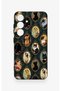 Samsung S25 Compatible Vintage Cat Portraits Patterned Silicone Case - 2