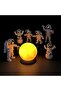 3 Pcs Astronaut Figurines Cake Topper Outer Space Spaceman Action Figure Statue Tabletop Orn - 4
