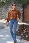Women's Buttoned Flexible Comfortable Fit Suede Jacket - 2