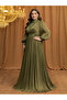 Plus Size Olive A-Line Maxi Dress - 4