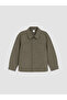 Two Mt Shop Quality Lcw Kids Khaki Gabardine Plain Boys' Shirt