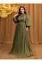 Plus Size Olive A-Line Maxi Dress - 3