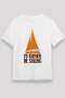 Sailing Printed Unisex White T-Shirt - Tshirt