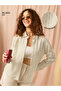 Off-White Striped Long Sleeve Relaxed Fit Shirt