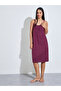 PACK OF 2 - CHERRY AOP & SOLID PINTUCK DETAIL SLIPDRESS - KNEE - 2