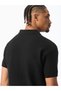 Men Black Textured Short Sleeve Knit Polo T-Shirt - 5