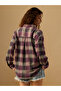 Burgundy Plaid Regular Fit Shirt - 5