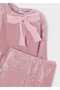 Girl's Pink Long Sleeve Top and Pants Set - 3