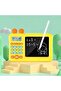 جهاز لوحي للكتابة بشاشة LCD، جهاز لوحي 3 في 1 للألعاب الرياضية والرياضيات ولوحة رسم بشاشة LCD، دفتر ملاحظات رقمي للأولاد - 2