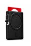Riva Black Magnetic Adhesive 5-Compartment Magnetic Card Holder with Stand - 3