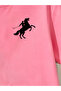 Pink Short Sleeve Polo Horse Graphic T-Shirt - 4