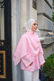 Women's Detachable Shawl Detail Tunic Pink - 4