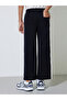 Teen Boys Black Side Striped Straight Leg Joggers - 5